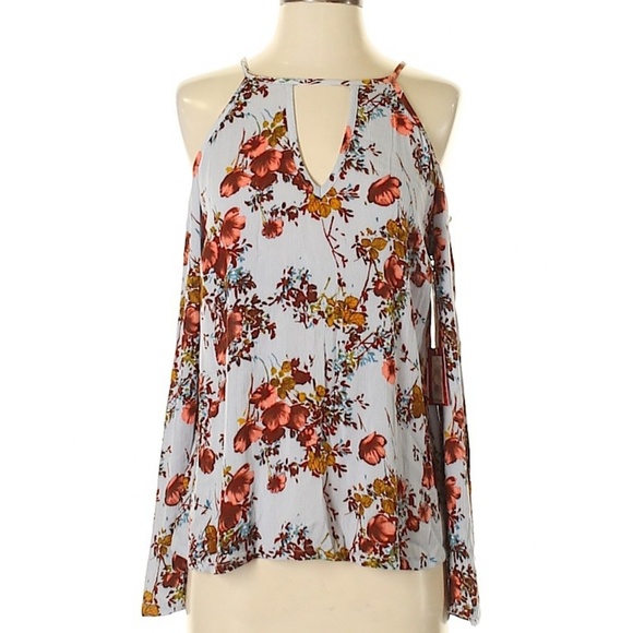 Mossimo Supply Co. Tops - Open Shoulder Floral Top